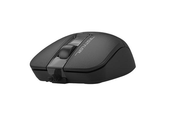 A4tech FSTYLER optická kancelářská myš, USB-C+USB-A, černá3