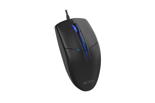 A4tech N-530S,  podsvícená kancelářská myš,  1200 DPI,  USB,  černá3