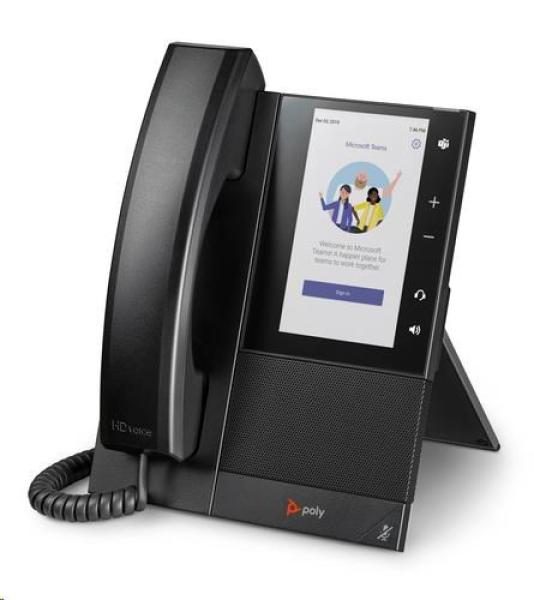 Poly CCX 500 multimediální telefon pro Microsoft Teams s podporou technologie PoE1