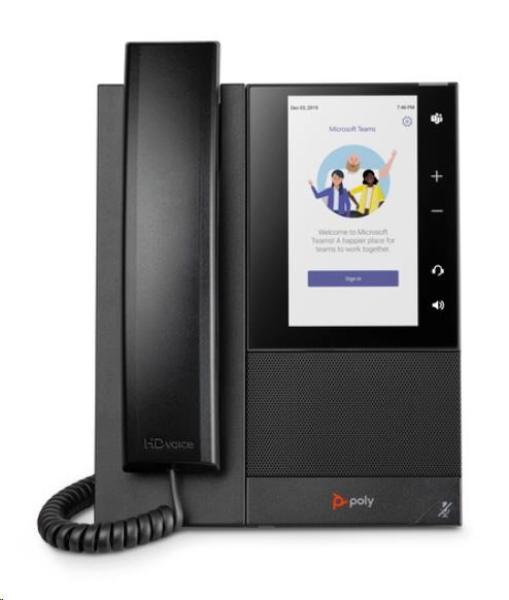 Poly CCX 505 firemní multimediální telefon,  Microsoft Teams,  PoE