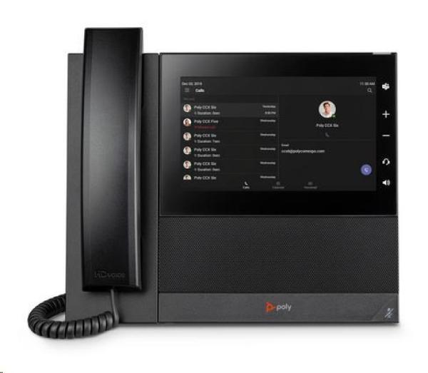 Poly CCX 600 multimediální telefon pro Microsoft Teams s podporou technologie PoE1