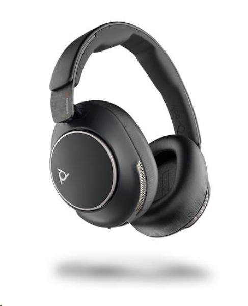 Poly Voyager Surround 80 bezdrátová náhlavní souprava,  BT700 USB-C adaptér,  USB-C/ A adaptér,  stereo