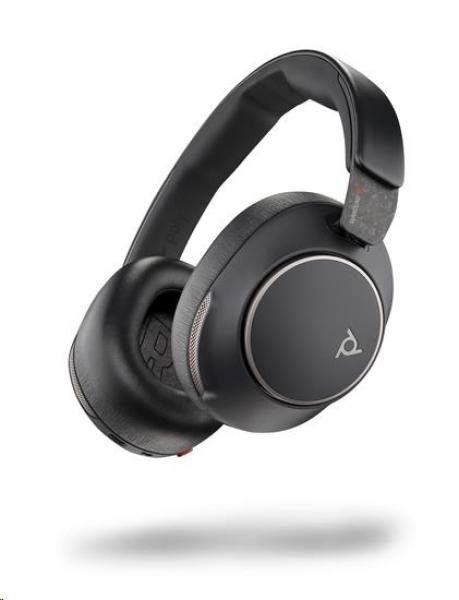 Poly Voyager Surround 80 bezdrátová náhlavní souprava,  BT700 USB-C adaptér,  USB-C/ A adaptér,  stereo1