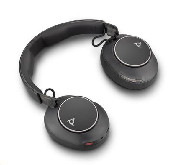Poly Voyager Surround 80 bezdrátová náhlavní souprava,  BT700 USB-C adaptér,  USB-C/ A adaptér,  stereo2