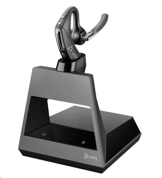 Poly Voyager 5200 Office bluetooth headset,  USB-C,  nabíjecí stojánek1