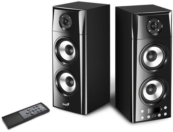 GENIUS reproduktory SP-HF2800 BT/  2.0/  60W/  Dřevěné/  Bluetooth/  USB/  dálkové ovládání