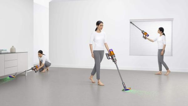 Dyson V12 Detect Slim Absolute 2023,  akumulátorový vysavač,  iluminační technologie,  3 režimy,  LCD displej5