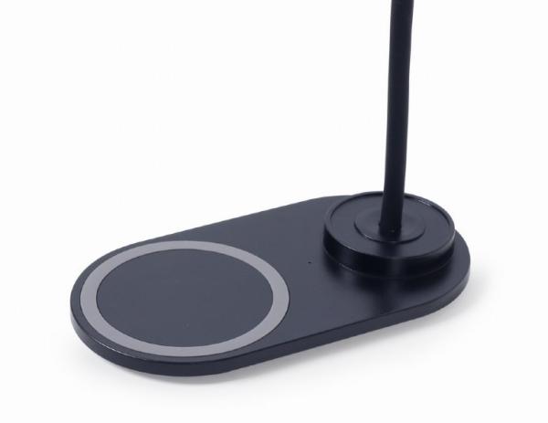 GEMBIRD Bezdrátová QI nabíječka,  10W,  s LED lampičkou,  černá1