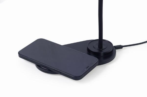 GEMBIRD Bezdrátová QI nabíječka,  10W,  s LED lampičkou,  černá2