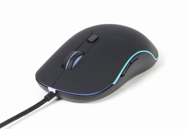 GEMBIRD myš MUS-UL-02,  podsvícená,  černá,  2400DPI,  USB