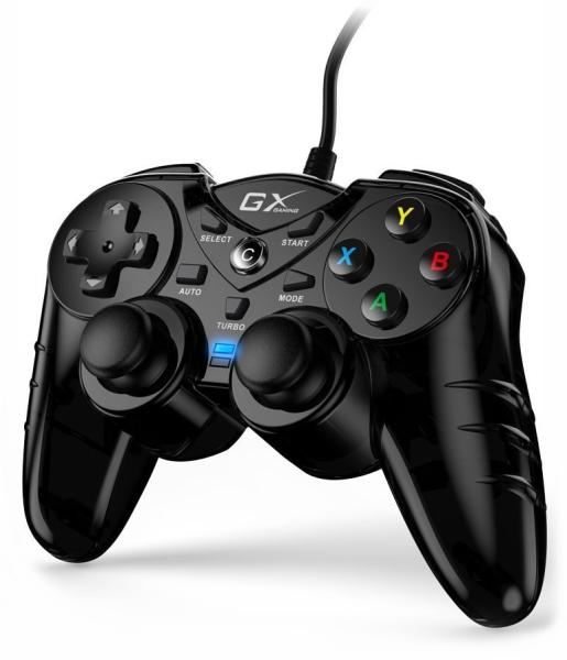 GENIUS gamepad GX Gaming GX-17UV/  drátový/  USB/  vibrační/  pro PC a PS3