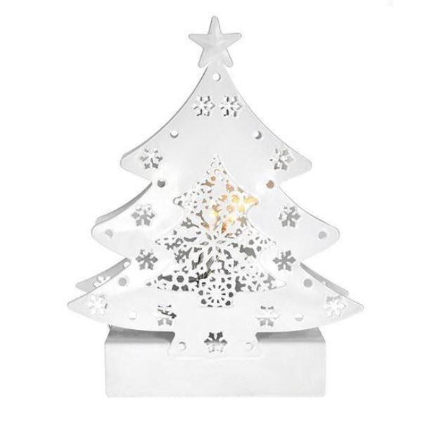 Solight LED kovový vianočný stromček, 2x AA