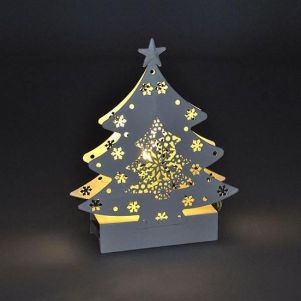 Solight LED kovový vánoční stromek,  2x AA5