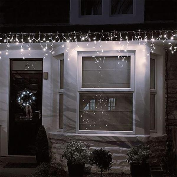 Solight LED vánoční závěs, 360 LED,  9m x 0, 7m,  přívod 6m,  venkovní,  teplé bílé světlo4
