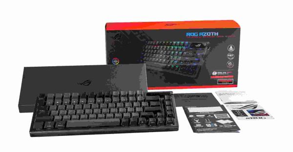 ASUS klávesnice ROG AZOTH,  mechanická,  Bluetooth,  US,  černá11