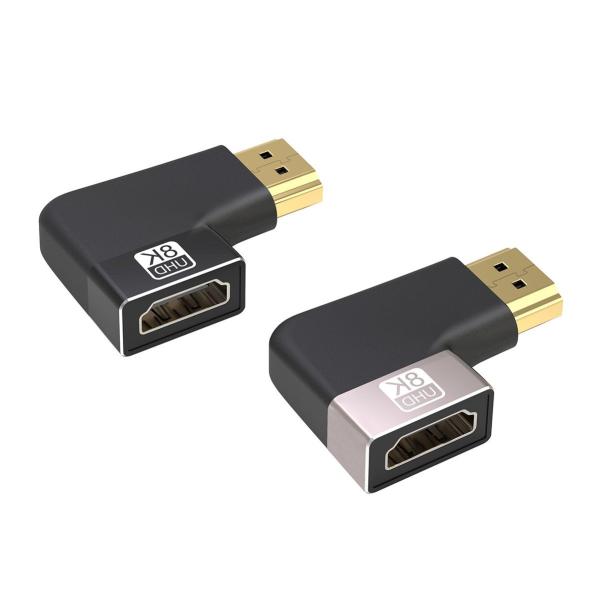 PREMIUMCORD Adaptér spojka 8K HDMI A - HDMI A,  F/ M,  do úhlu 90° - pravá