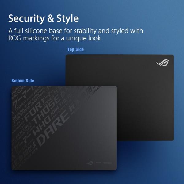 ASUS podložka pod myš ROG Moonstone ACE (vel. L /  Black),  sklo7