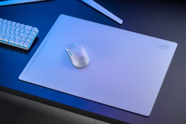 ASUS podložka pod myš ROG Moonstone ACE (vel. L /  White),  sklo2