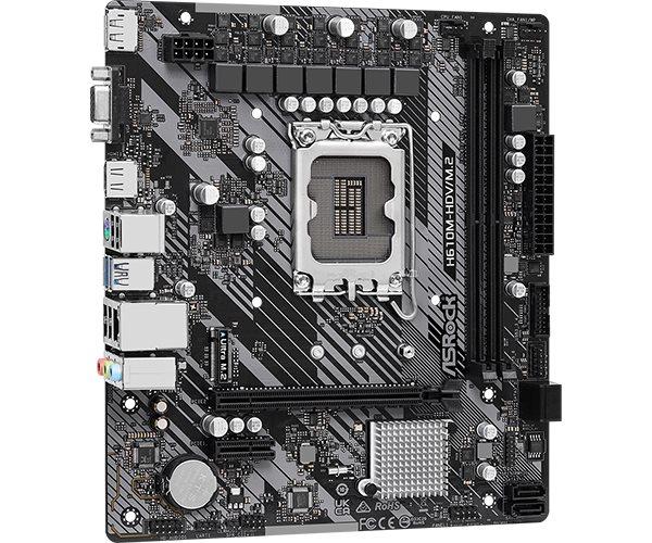 ASRock MB Sc LGA1700 H610M-HDV/ M.2 R2.0,  Intel H610,  2xDDR4,  1xDP,  1xHDMI,  1xVGA,  mATX3