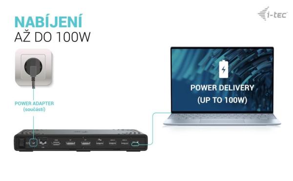 i-tec USB-C Triple Display Docking Station Gen 2,  PD 100W2