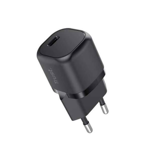 TRUST nabíječka 20W Maxo,  USB-C,  Nabíječka do zdi,  černá0