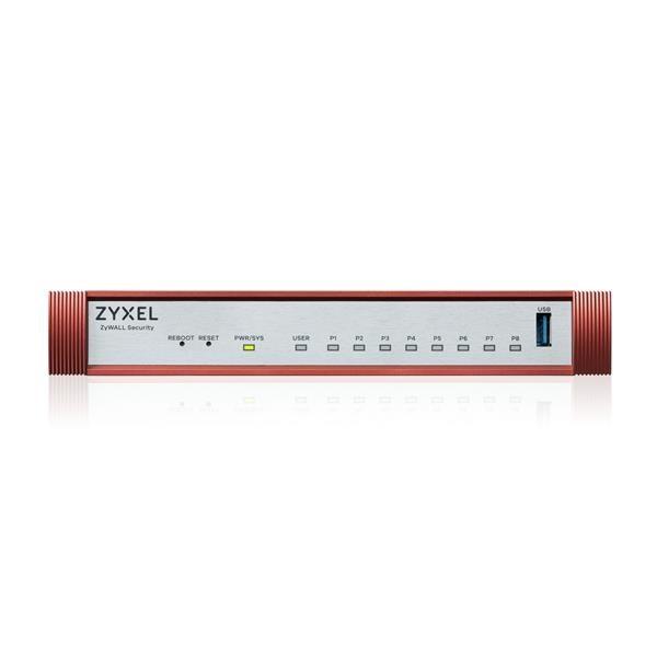 Zyxel USG FLEX 100HP,  7 Gigabit user-definable ports,  1*1G PoE+,  1*USB with 1 YR Gold Security Pack