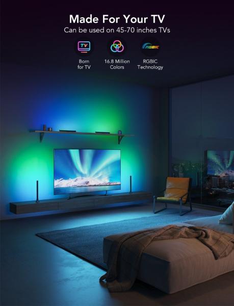 Govee SMART LED RGBIC Panel 38cm pro TV 43-75" - 2ks9
