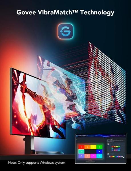 Govee Dreamview G1 Smart LED podsvícení monitoru 27-341