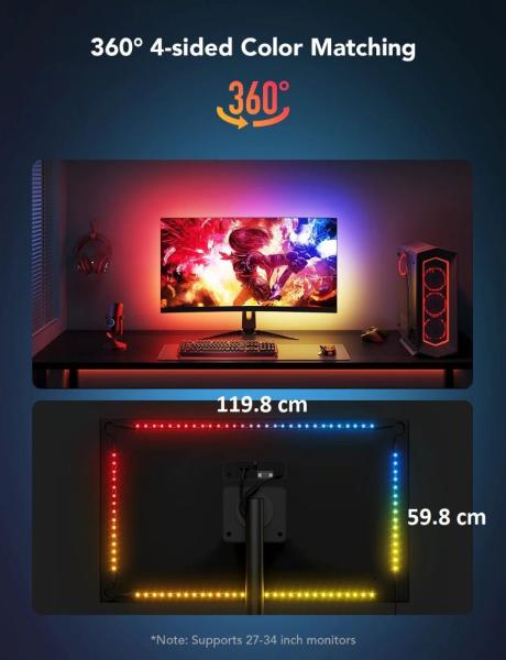 Govee Dreamview G1 Smart LED podsvícení monitoru 27-346