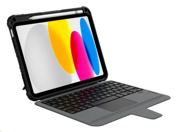 Nillkin ochranné pouzdro s vestavěnou klávesnicí pro iPad 10, 9" 2022,  černá
