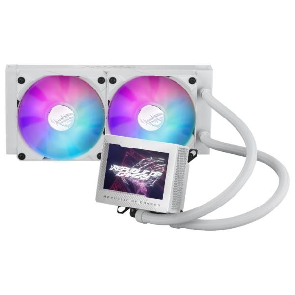 ASUS vodní chladič CPU AIO ROG RYUJIN III 240 ARGB WHITE,  2x120mm,  LGA1851,  AM5