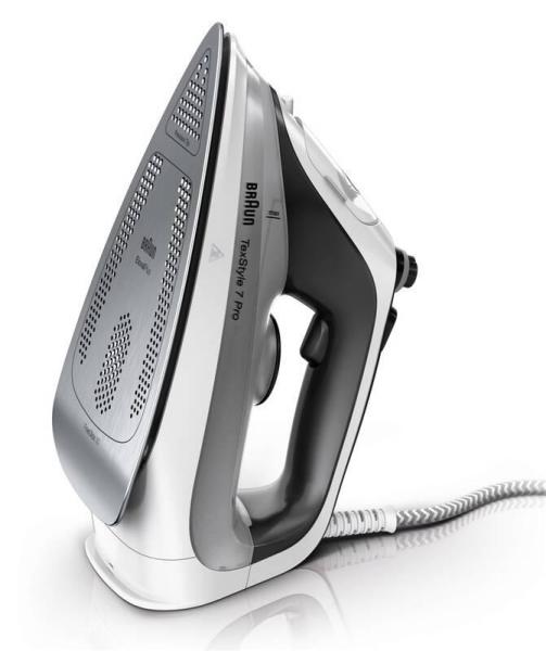 Braun SI7149WB TexStyle 7 Pro napařovací žehlička, 2900 W, AntiDrip, automatické vypnutí, kropení, černá / bílá1