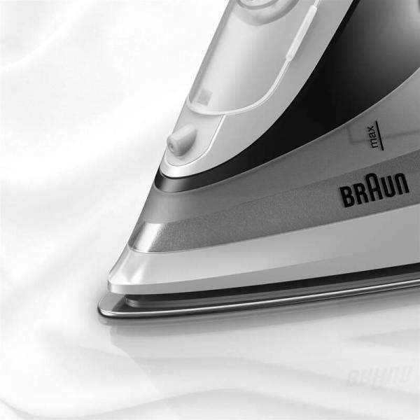 Braun SI7149WB TexStyle 7 Pro napařovací žehlička, 2900 W, AntiDrip, automatické vypnutí, kropení, černá / bílá3