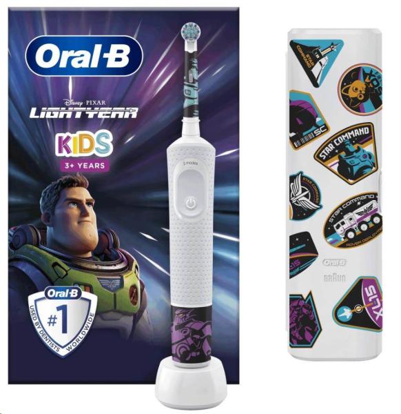Oral-B Vitality D100 Kids Lightyear elektrický zubní kartáček,  oscilační,  2 režimy,  časovač