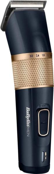 BaByliss E986E zastřihovač na vlasy,  8 nástavců,  na akumulátor,  ovládací tlačítka,  titanové břity,  voděodolný