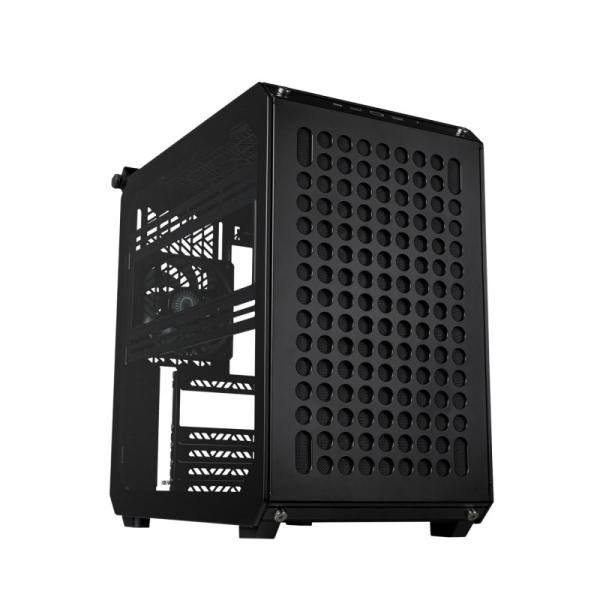 Cooler Master case Qube 500 Flatpack,  E-ATX,  Průhledná bočnice,  1x 120mm Fan,  Černá