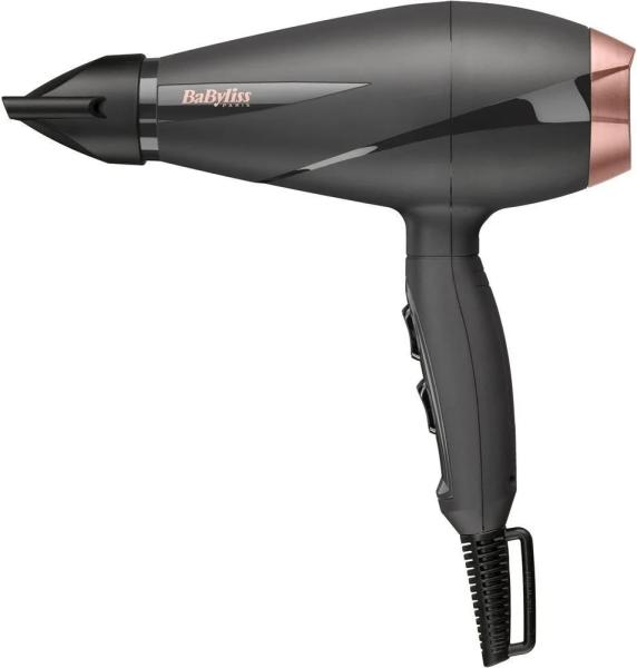 BaByliss 6709DE fén, 2100 W, 2 rychlosti, 3 teploty, studený vzduch, ionizátor, difuzér, černý0