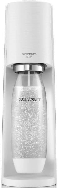 SodaStream Terra White výrobník sody,  mechanický,  1l láhev SodaStream Fuse,  bombička s CO2,  bílý