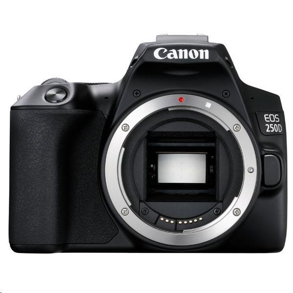 Canon EOS 250D zrcadlovka + EF-S 18-55mm f/ 3.5-5.6 III + CB-SB130 + 16GB - pošk.obal