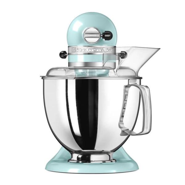 KitchenAid Artisan 5KSM175PSEIC kuchyňský robot, 10 rychlostí, planetární systém, celokovová konstrukce, ledově modrá0