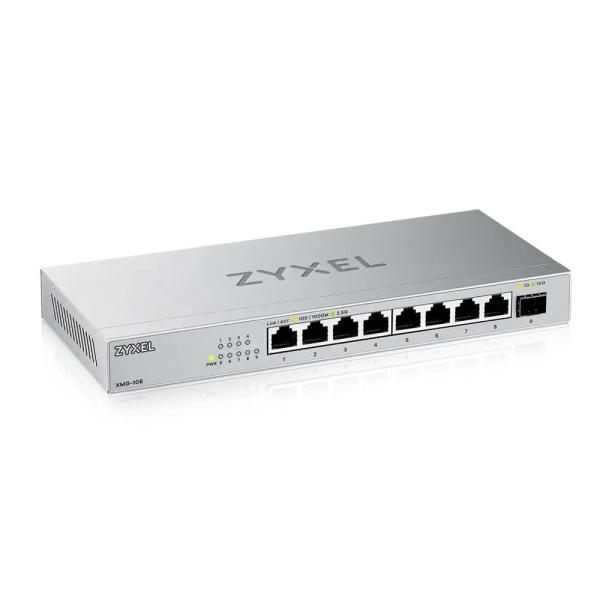 Zyxel XMG-108 8 Ports 2, 5G + 1 SFP+,  8 ports 100W total PoE++ Desktop MultiGig unmanaged Switch
