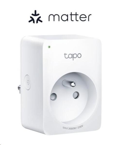 TP-Link Tapo P110M chytrá WiFi mini zásuvka (3680W,16A,2,4 GHz,BT,Matter certified)