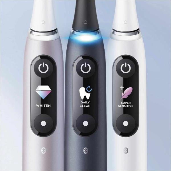 Oral-B iO Series 9 Black Onyx elektrický zubní kartáček, magnetický, senzor tlaku, 7 režimů, OLED displej, AI, černý3