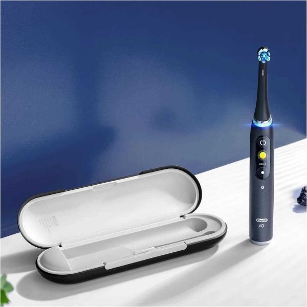 Oral-B iO Series 9 Black Onyx elektrický zubní kartáček,  magnetický,  senzor tlaku,  7 režimů,  OLED displej,  AI,  černý2