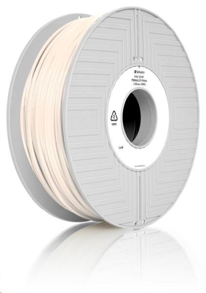 VERBATIM Filament pre 3D tlačiarne PRIMALLOY 2.85mm, 72m, 500g biela5
