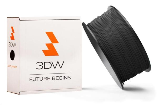 Filament PLA 3DW ARMOR,  priemer 2, 9 mm,  1 kg,  čierny