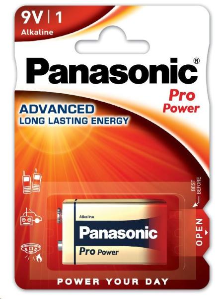 PANASONIC Alkalické baterie Pro Power 6LF22PPG/ 1BP 9V (Blistr 1ks)