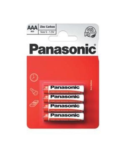 PANASONIC Zinkouhlíkové baterie Red Zinc R03RZ/ 4BP EU AAA 1, 5V (Blistr 4ks)