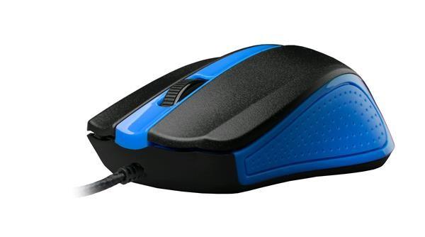Myš C-TECH WM-01,  modrá,  USB