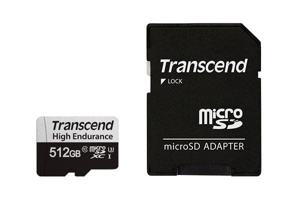 TRANSCEND MicroSDXC karta 512GB 350V, High Endurance